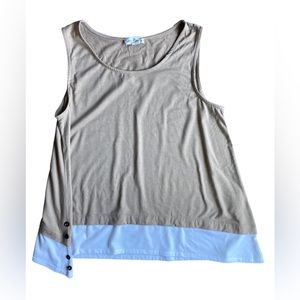 Simply Noelle L/XL Khaki Tank Top